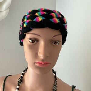 Handmade Vibrant Multicolor Braided Headband